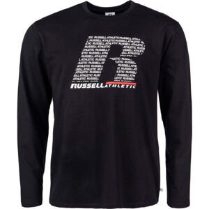 Russell Athletic L/S CREWNECK TEE SHIRT Férfi póló, fekete, méret