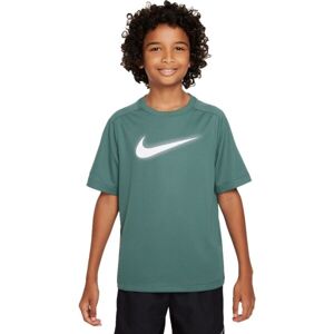 Nike DF MULTI+ SS TOP HBR Fiú póló, sötétzöld, méret