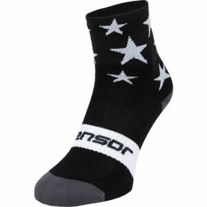 Sensor STARS Kerékpáros zokni, fekete, veľkosť 39-42