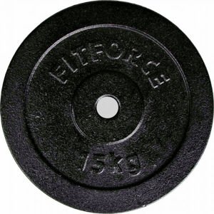 Fitforce PLB 15 KG Súlyzótárcsa, fekete, méret 15 kg