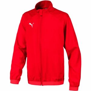 Puma LIGA SIDELINE JACKET JR Fiú sportdzseki, piros, veľkosť 164