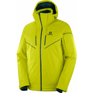 Salomon STORMRACE JKT M Férfi síkabát, fényvisszaverő neon, veľkosť 2XL