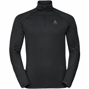 Odlo MIDLAYER 1/2 ZIP CARVE LIGHT Galléros férfi felső, fekete, méret M