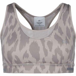 Calvin Klein MEDIUM SUPPORT SPORTS BRA Női sportmelltartó, bézs, veľkosť XS