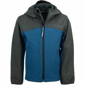 ALPINE PRO TAKANO Gyerek softshell kabát, kék, veľkosť 128-134