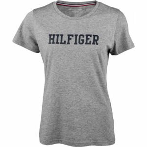 Tommy Hilfiger CN TEE SS HILFIGER Női póló, szürke, veľkosť S
