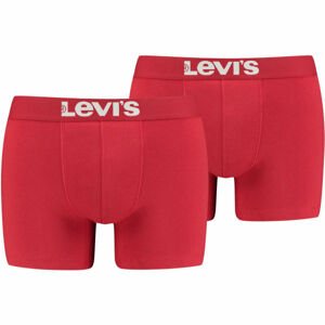 Levi's MEN SOLID BASIC BOXER 2P Férfi boxeralsó, piros, méret M