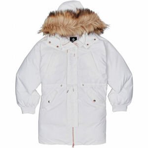 Converse WOMENS DOWN PARKA Női téli anorák, fehér, méret