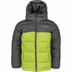 Columbia PIKE LAKE JACKET Gyerek kabát, fényvisszaverő neon, veľkosť M