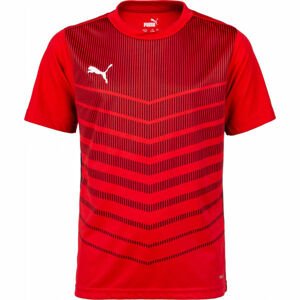 Puma FTBL PLAY GRAPHIC SHIRT Fiú mez, piros, méret 128