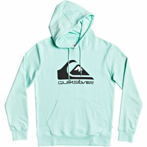 Quiksilver COMP LOGO SCREEN FLEECE Férfi pulóver, türkiz, veľkosť 2XL