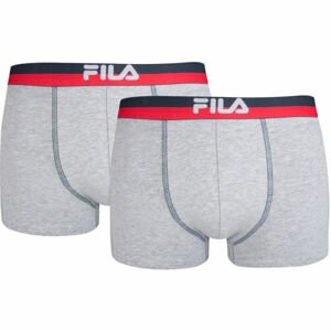 Fila MAN BOXERS 2 PACK Férfi boxeralsó, szürke, méret XXL