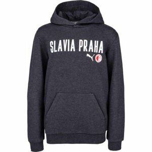 Puma Slavia Prague Graphic Hoody Jr DGRY Fiú pulóver, sötétszürke, méret 116