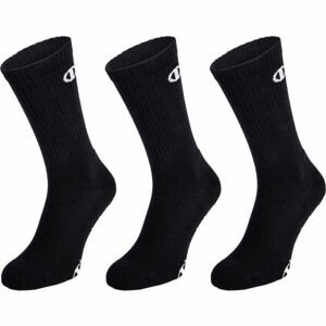 Champion CREW SOCKS LEGACY X3 Uniszex zokni, fekete, méret 35-38