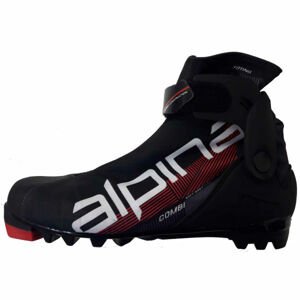 Alpina N COMBI JR Junior sícipő kombi stílusú sífutáshoz, piros, méret 40