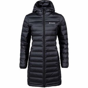 Columbia LAKE 22 DOWN LONG HOODED JACKET Női tollkabát, fekete, veľkosť M