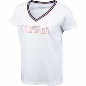 Tommy Hilfiger CN TEE SS Női póló, fehér, veľkosť M