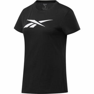 Reebok TRAINING ESSENTIALS VECTOR GRAPHIC TEE Női póló, fekete, veľkosť M