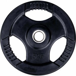 Fitforce PLR-5KG30MM Gumírozott súlyzótárcsa, fekete, méret 5 kg