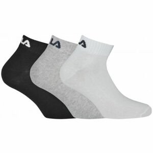 Fila QUARTER PLAIN SOCKS 3P Zokni, fekete, méret 43 - 46