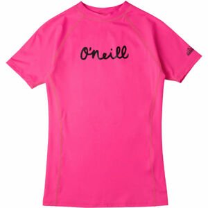 O'Neill PG ONEILL SS SKINS Lány úszópóló, rózsaszín, veľkosť 8
