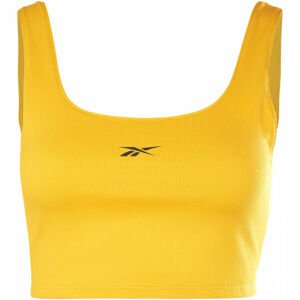 Reebok WOR RIB BRALETTE Női sportmelltartó, sárga, méret XL
