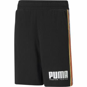 Puma ALPHA TAPE SHORTS Fiú rövidnadrág, fekete, méret