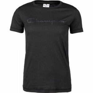 Champion CREWNECK T-SHIRT Női póló, fekete, méret M