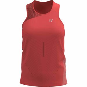 Compressport PERFORMANCE SINGLET W Női futótop, lazac, méret L