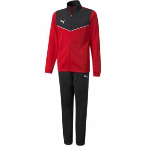 Puma INDIVIDUALRISE TRACKSUIT JR Junior melegítő szett, piros, méret 140