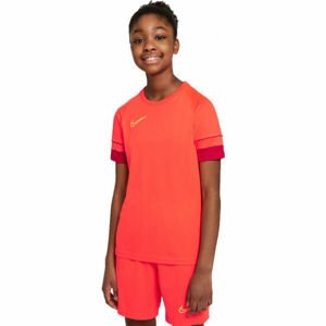 Nike DRI-FIT ACADEMY Fiú futballpóló, piros, veľkosť L