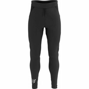 Compressport HYBRID SEAMLESS HURRICANE PANTS Férfi szélálló nadrág futáshoz, fekete, méret M