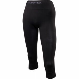 Klimatex ARKA Női 3/4-es varrásmentes legging, fekete, veľkosť L/XL