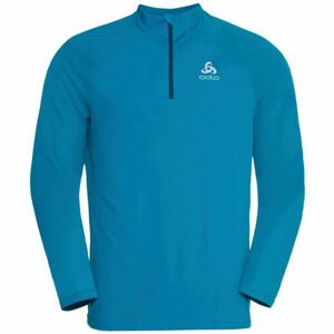 Odlo 1/2 ZIP ESSENTIAL CERAMIWARM Férfi pulóver, kék, méret