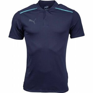 Puma TEAMCUP CASUALS POLO Férfi galléros póló, sötétkék, méret M