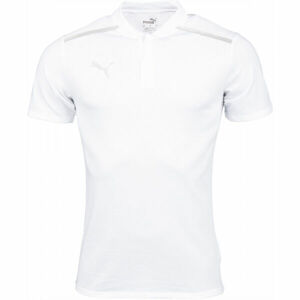 Puma TEAMCUP CASUALS POLO Férfi galléros póló, fehér, méret XS