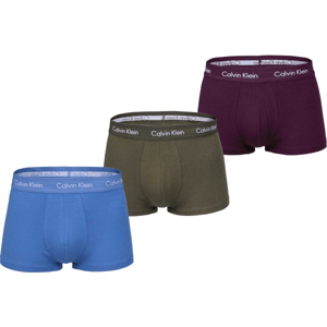 Calvin Klein 3 PACK LO RISE TRUNK Férfi boxeralsó, khaki, méret S