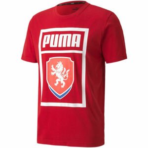 Puma FACR PUMA DNA TEE Férfi futballpóló, piros, méret L