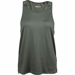 Fitforce VENICE Női fitness top, khaki, méret