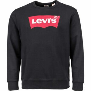 Levi's GRAPHIC CREW B LOGO SSNL CREW MINERAL BL Férfi pulóver, fekete, méret M