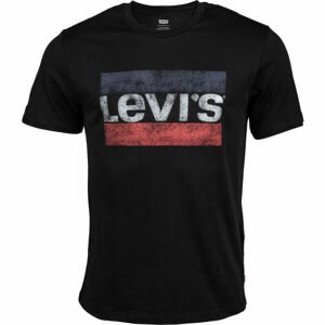 Levi's SPORTSWEAR LOGO GRAPHIC Férfi póló, fekete, veľkosť S
