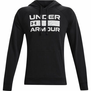 Under Armour RIVAL FLC SIGNATURE HD Férfi pulóver, fekete, méret L