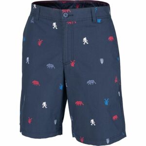 Columbia WAHED OUT PRINTED SHORTS Férfi rövidnadrág, sötétkék, veľkosť 40