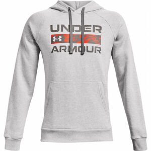 Under Armour RIVAL FLC SIGNATURE HD Férfi pulóver, szürke, veľkosť L