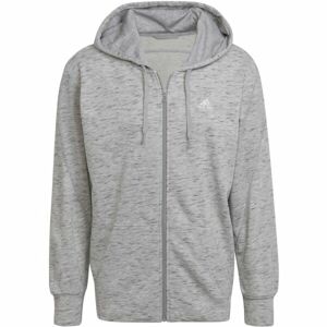 adidas MEL FZ HOODY Férfi pulóver, szürke, veľkosť M