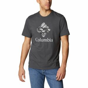Columbia M RAPID RIDGE GRAPHIC TEE Férfi póló, sötétszürke, veľkosť L