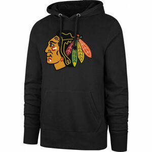 47 NHL CHICAGO BLACKHAWKS IMPRINT BURNSIDE HOOD Férfi pulóver, fekete, méret S