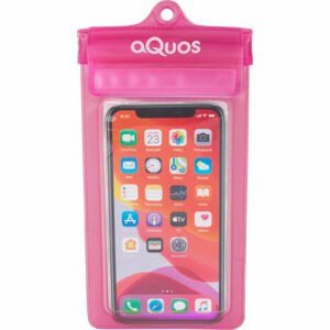 AQUOS PHONE DRY BAG Vízálló telefontok, rózsaszín, méret os