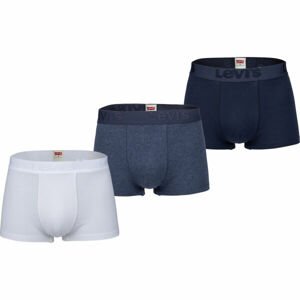 Levi's MEN BACK IN SESSION TRUNK 3P Férfi boxeralsó, sötétkék, méret S