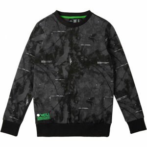 O'Neill HYBRID CREW SWEATSHIRT AOP Fiú pulóver, sötétszürke, méret 152